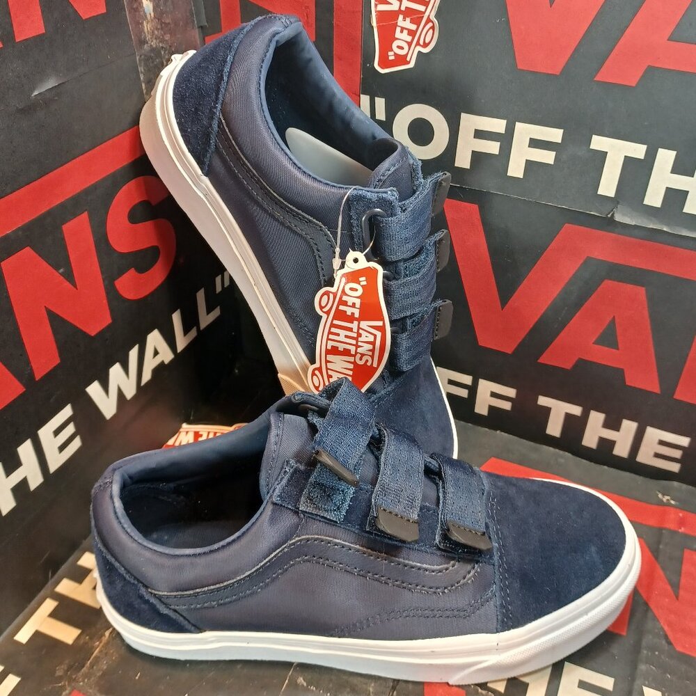 Vans Men's 5.5/Women's 7 Old Skool V Surplus Nylon Dress Blues/White VN0A3D29QE7 - Picture 9 of 12